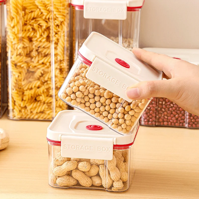 Vacuum Sealed Tank Food Vacuum Storage Box Kitchen Cereals Sealed Canister  Fresh-Keeping Food Organizer Dispenser 5