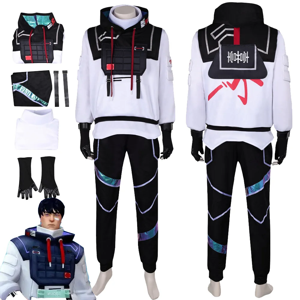 

ISO Косплей фантазия игра Valorant костюм пальто женская обувь взрослые мужские ролевые фантазии наряды мужской стиль