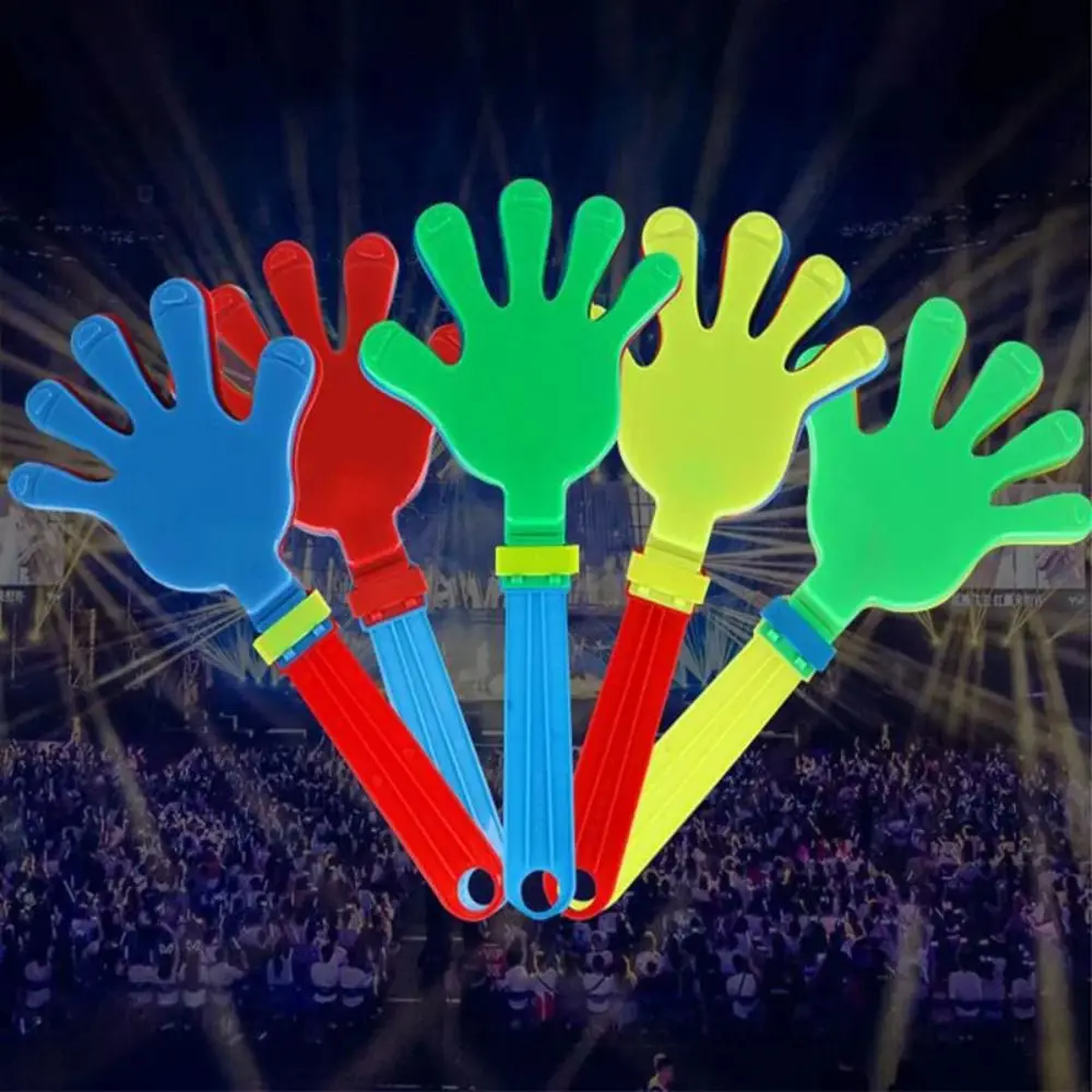 

Hand Clappers,Cheering Props,Happy Plastic Noisemakers Cheer Up Clapping Toy For Sporting Events 10PCS Random Color