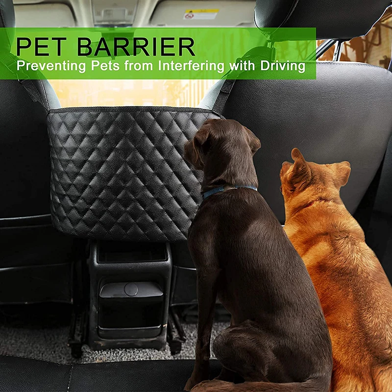 

Pu Leather Car Handbag Holder Interior Car Seat Storage Organizer and Handbag Holder Auto Seat Middle Seat Hanger Storage Bag