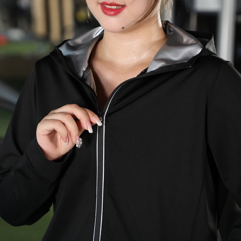 2pcs Sauna Suit Women Plus Size Gym 