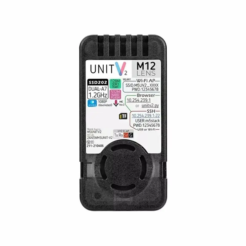 24시간 배송 M5 유닛v2 버전(카메라 포함) 유닛v2 AI 인식 모듈 - 엣지 컴퓨팅용 독립형 AI 카메라