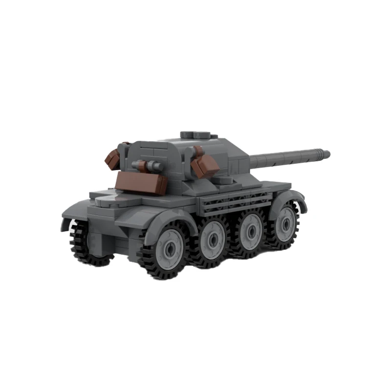 프랑스 군사 Panhard EBR 105 헤비 듀티 탱크 MOC 빌딩 블록 조립 모델 브릭 디스플레이, 창의적인 어린이 장난감 선물