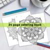 MANDALA Patterns Coloring Book for Adults Cute DIY Painting Drawing Book Perfect Gift for Party and Birthday ﻿ 5