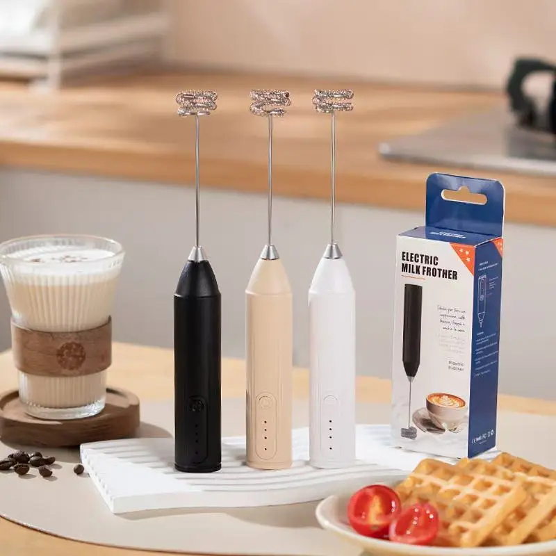 ماكينة صنع قهوة الحليب الكهربائية، رغوة الحليب، مضرب البيض القابل لإعادة الشحن بثلاث سرعات، ماكينة مربى المشروبات المحمولة، خلاط المطبخ