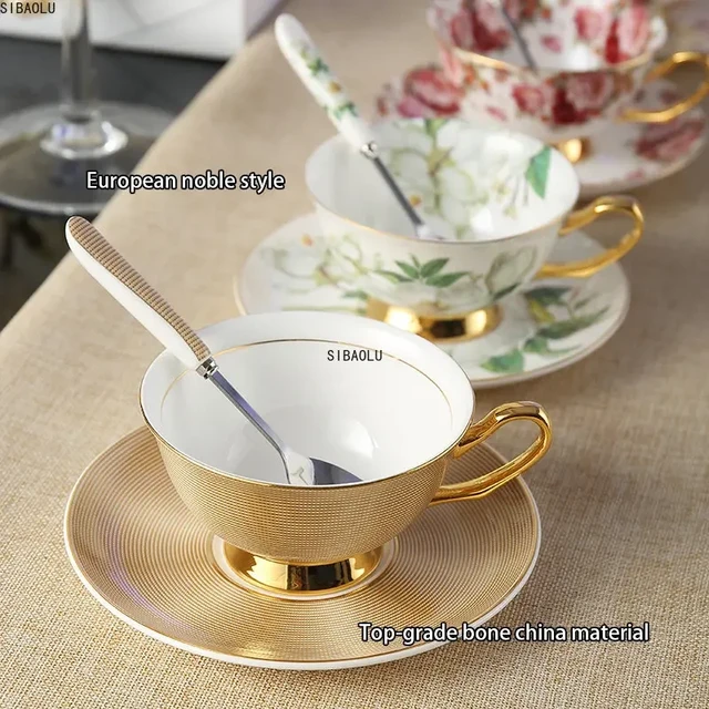 180ML, fine bone china coffee cup and saucer and spoon, funny fashion  design, zakka tazas cafe espresso cup, european coffee mug - AliExpress