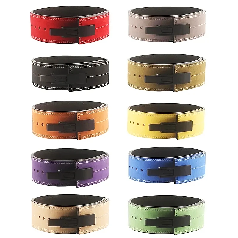 

Lever Buckle Belt Powerlifting Fitness Strong Pull Squat Training Leather Waist Support Bodybuilding Lifting Gym Weightlifting