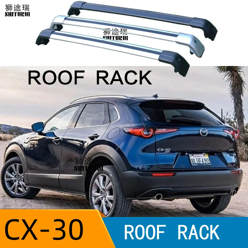 Shiturui 2pcs Roof Bars For Mazda Cx3 Cx30 Suv 2020+ Aluminum Alloy