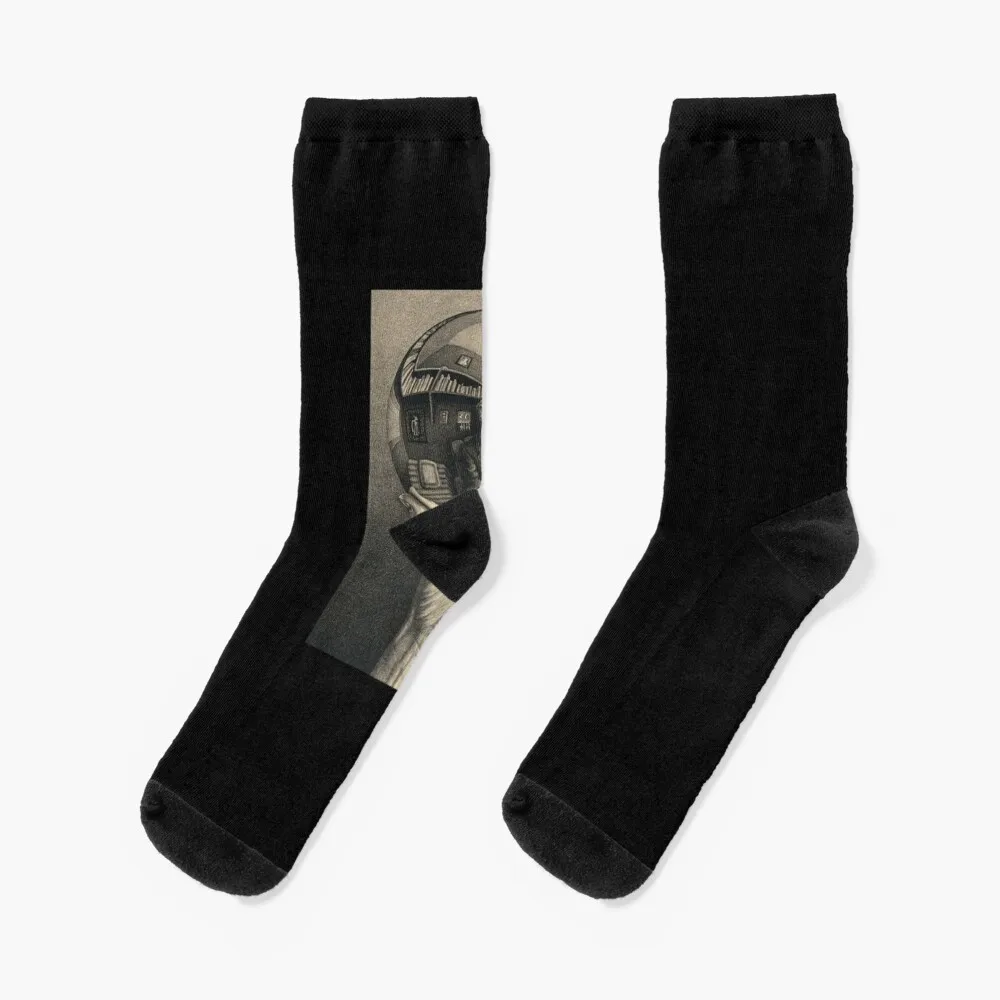 

ESCHER REFLECTED BALL Socks gifts Children's with print Women Socks Men's