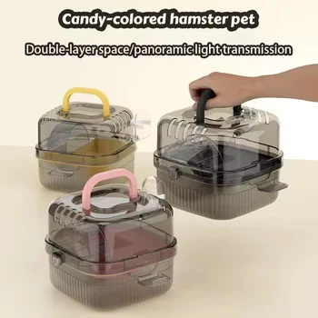 Portable Hamster Travel Carrier Cage 1