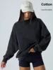 Plus Size Women's Drawstring Hooded Sweatshirt Tops Graduation Back To School Women Oversized Drop Shoulder Sweatshirt