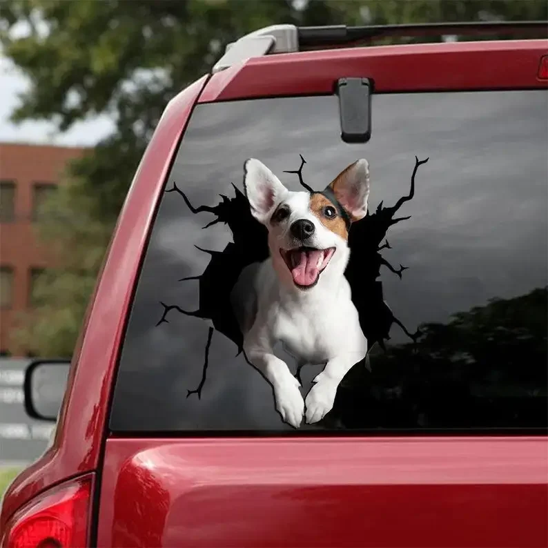 Bad Jack Russell Terrier Dog Vinyl Waterproof Sticker Decal Car Laptop Wall Window Bumper Sticker 5
