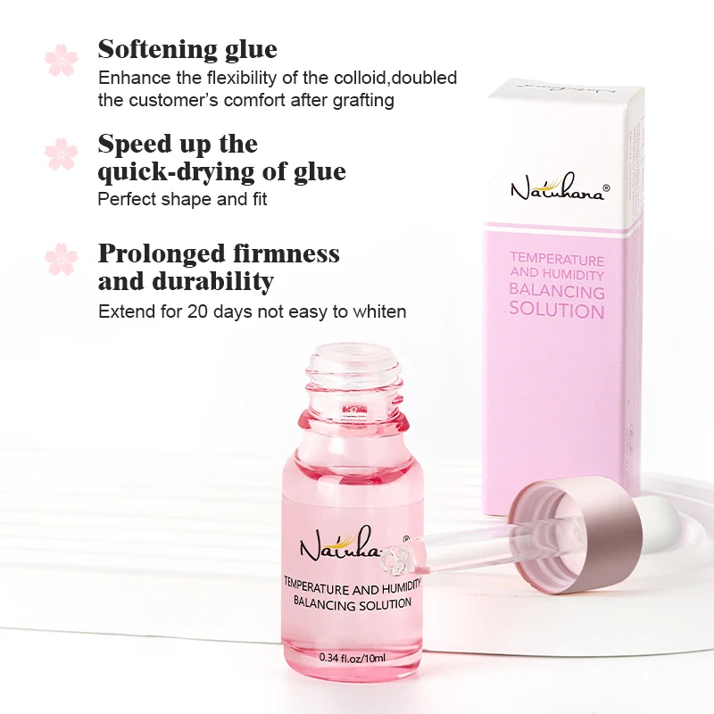 NATUHANA Lash Bonder for Eyelash Extensions Sealant Longer Retention Waterproof Oil-Proof  Super Bonder Glue Accelerator 2