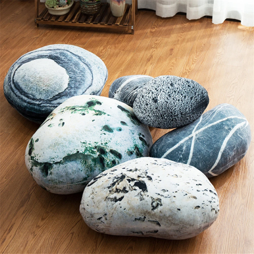 Rock-Shaped Pillows : rock-shaped