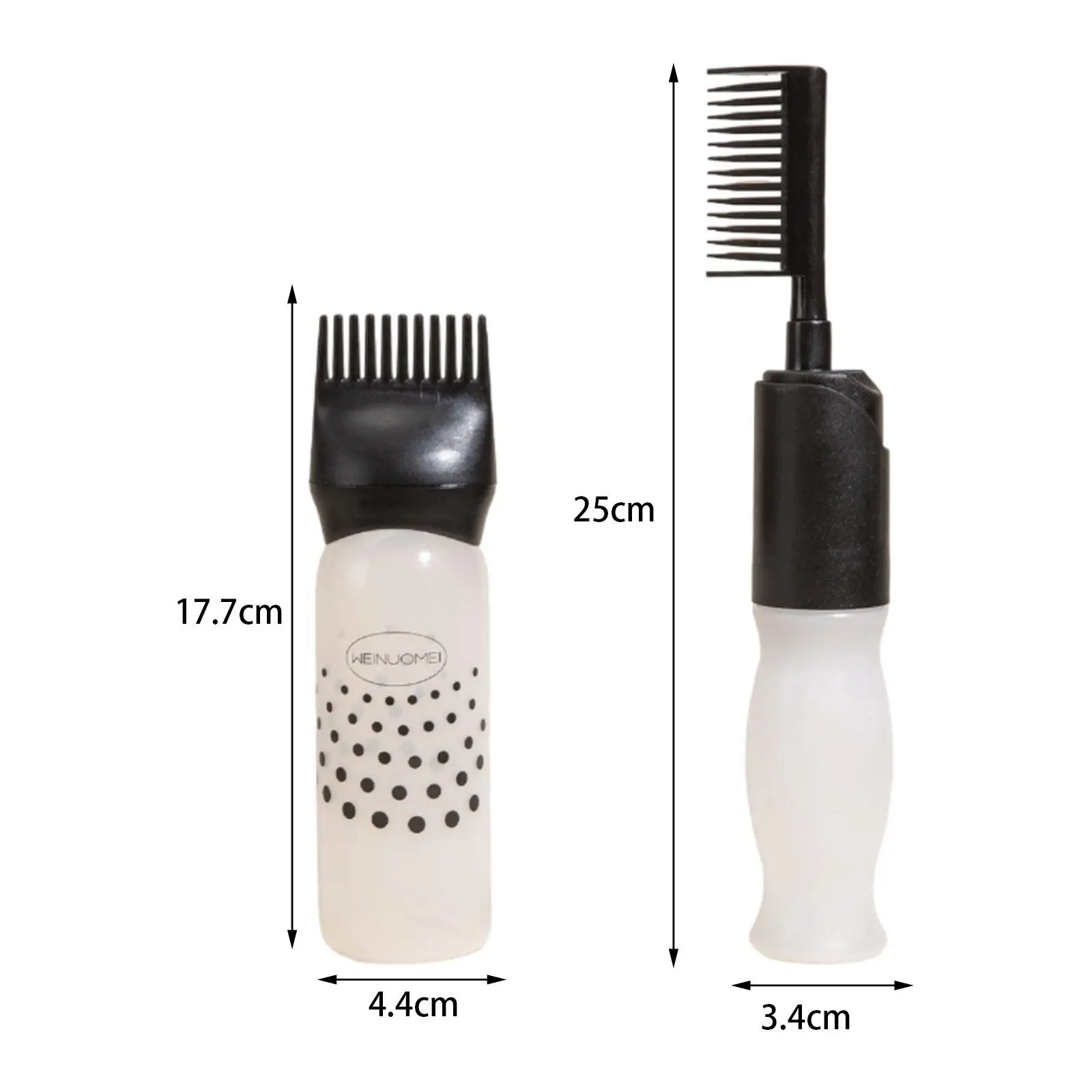 Hair Care Essentials Set: Root Comb, Oil Brush, Squeeze Bottle