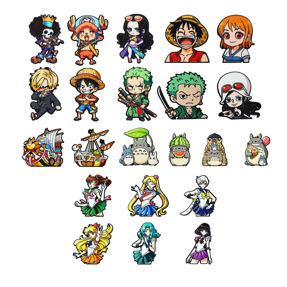 Cartoon Character Japanese Anime Enamel Pin Set – Monster Creature Collection Novelty Gift