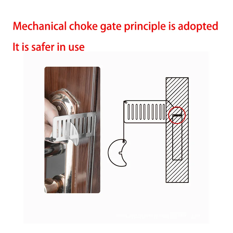 Lock Padlock High Quality Travel Door Lock Security Portable Door Plug Hotel Blocker Home Security Lock Latch Device