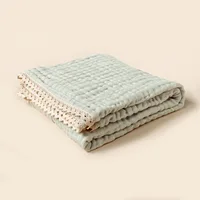 Couverture de réception pour bébé en coton de bambou à 6 couches, couverture d'emmaillotage pour enfants, couette chaude pour dormir, couverture de lit en mousseline pour bébé 6