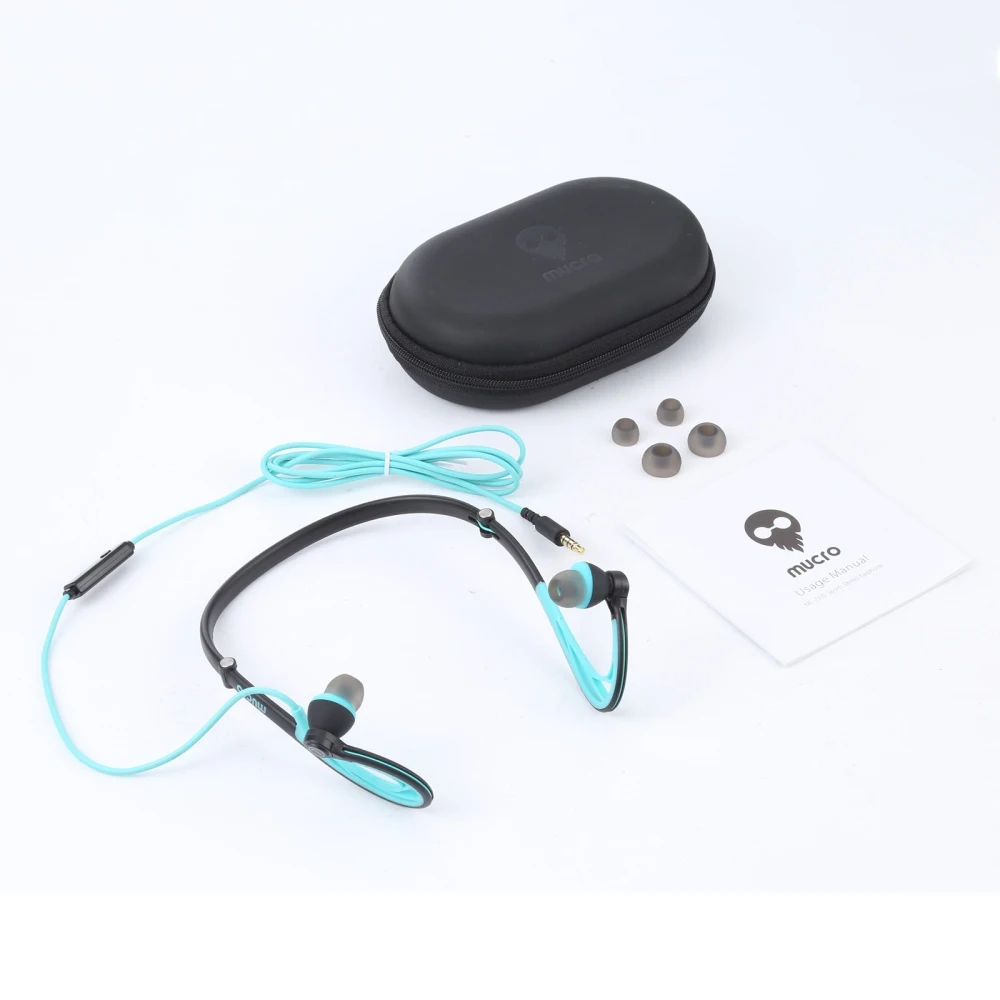 Haweel-wired Running Sports Headphones Dobrável Noite Neckband In-ear Stereo Workout Earphones Projetado para Jogging Gym Headsets - Image 6