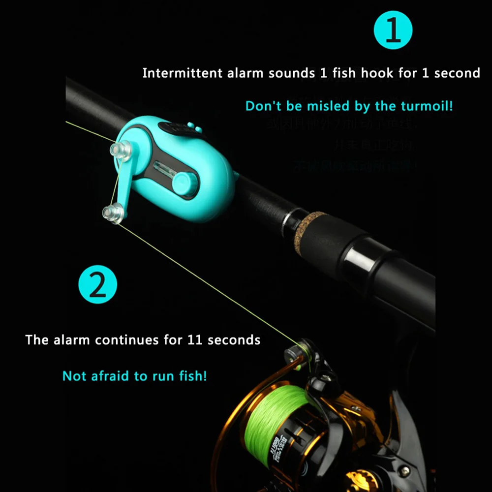 Fishing Sea Pole Alarm Automatic Intelligent Waterproof High Sensitivity Electronic Bell Night Fishing Signal Sensor Light