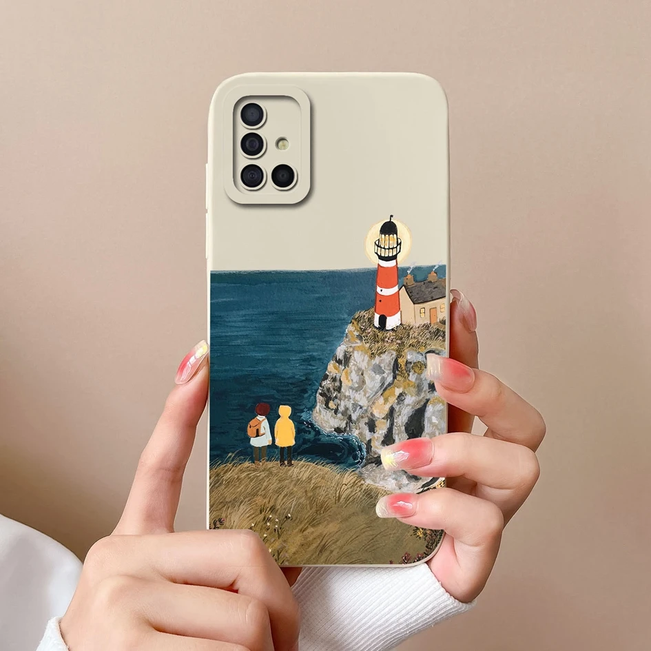 Fashion Design Shockproof Matte Liquid Silicone Soft Bumper Phone Case