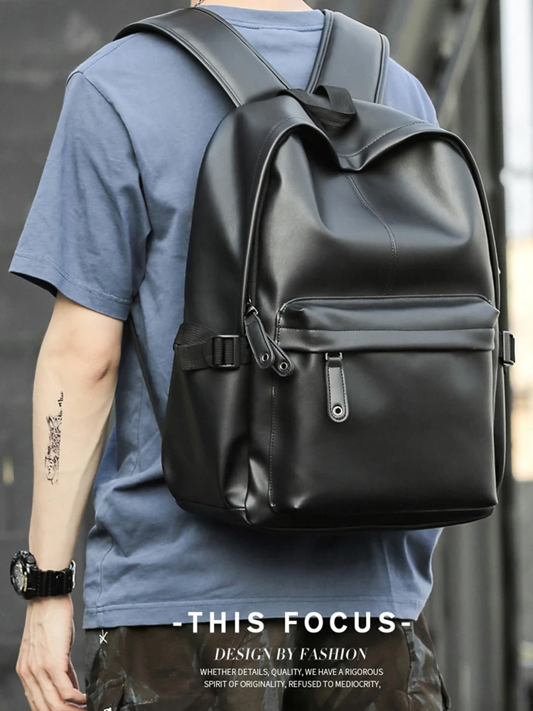 Mochila De Cuero Para Hombre - 15.6 Pulgadas - Ampliable De 23 A 36L - Ideal Para Viajes De Negocios - Color Marrón