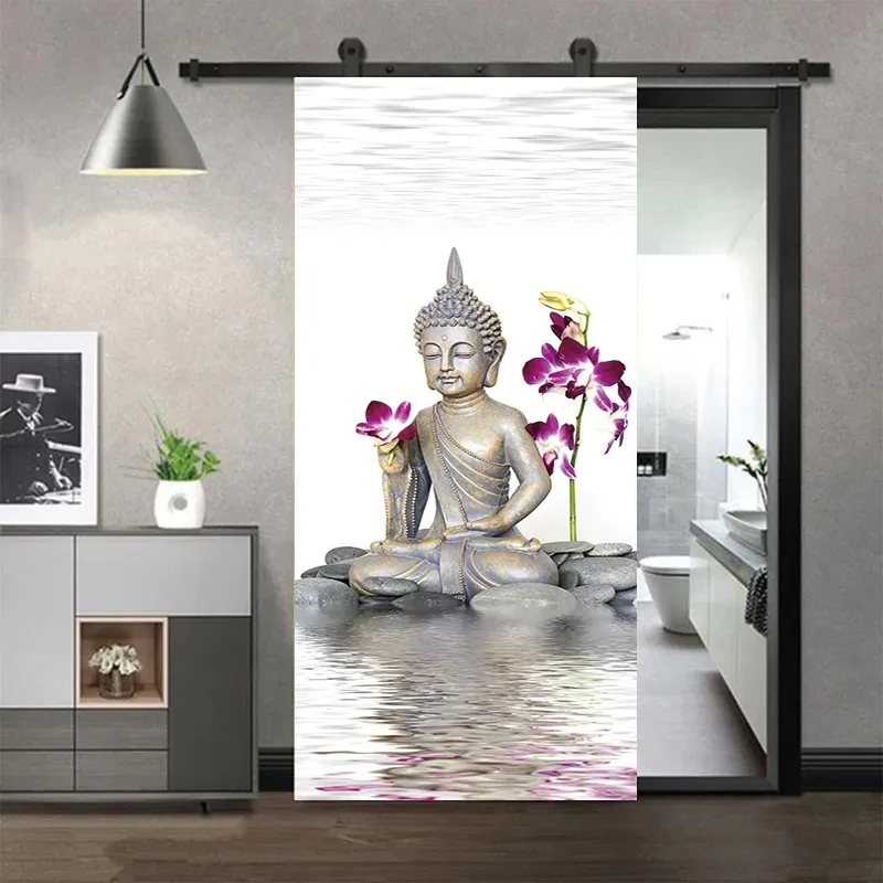 

Door Stickers Decoration Boddha Self Adhesive Wall Decorative Self-adhesive Wallpaper Interior Bedroom Bath Shower Home Decor