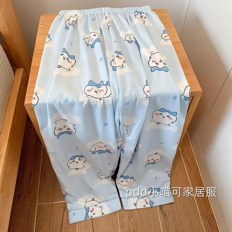 Anime Kawaii Chiikawas Pajamas Short Sleeved Long Pants Ventilate Cute Student Fashion Homewear Birthday Gifts Girlfriend Gifts 6