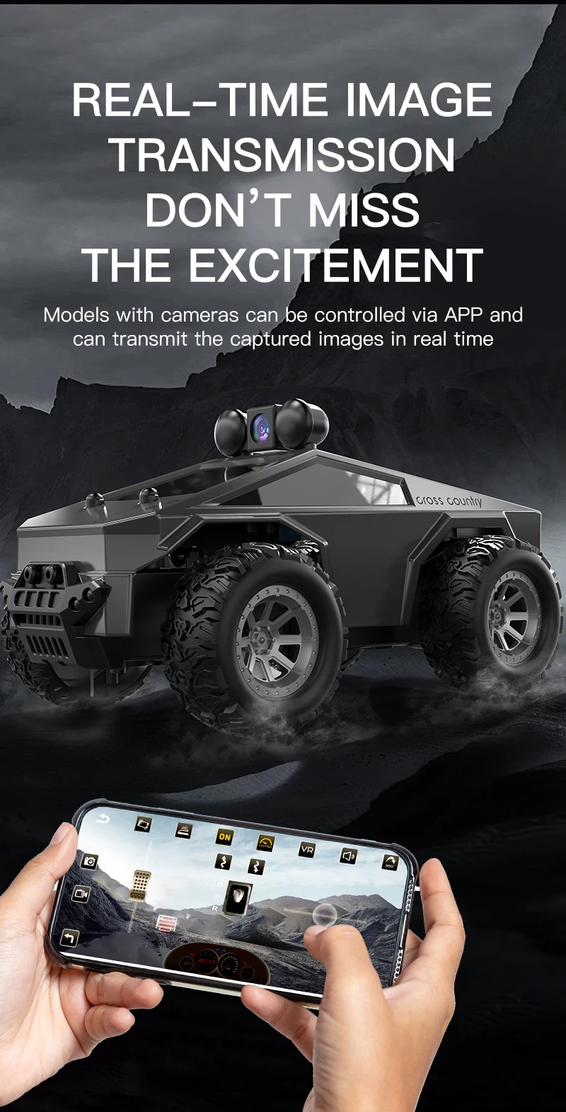 Rc Stunt Car With Hd Fpv Camera And App Control For Kids & Adults_voghion.com