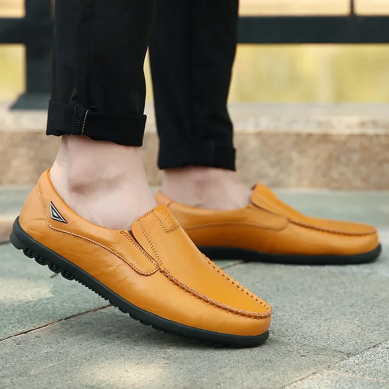 2024 Brand Men's Casual Shoes Soft Mens Loafers Outdoor Walking Driving Comfortable Slip-on Male Flats Chaussure Hommes Hot Sell 6