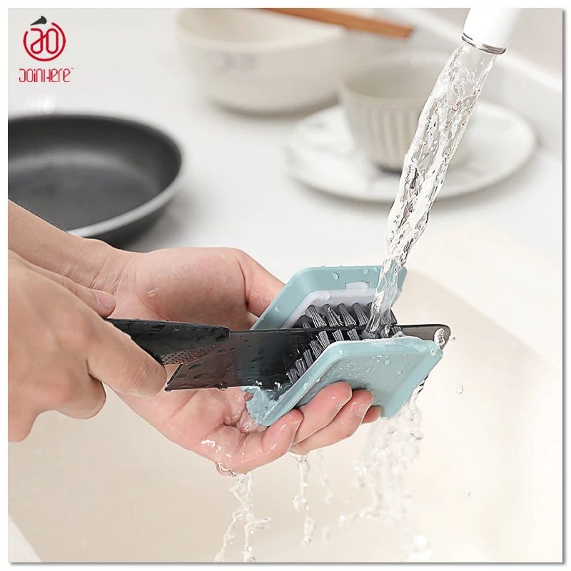JoinHere Knife Cleaning Brush U Shaped Blade Brush Cutlery Cleaner