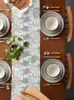 Cartoon Animal Cat Linen Table Runner Dresser Scarf Table Decor Farmhouse Kitchen  Dining Table Runner Holiday Party Decor 2
