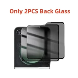 6 - in - 1 Privacy and Protection Film Set with Anti - Spy and Hydrogel Technology - Galaxy Z Flip5 (Only 2PCS Back Glass)