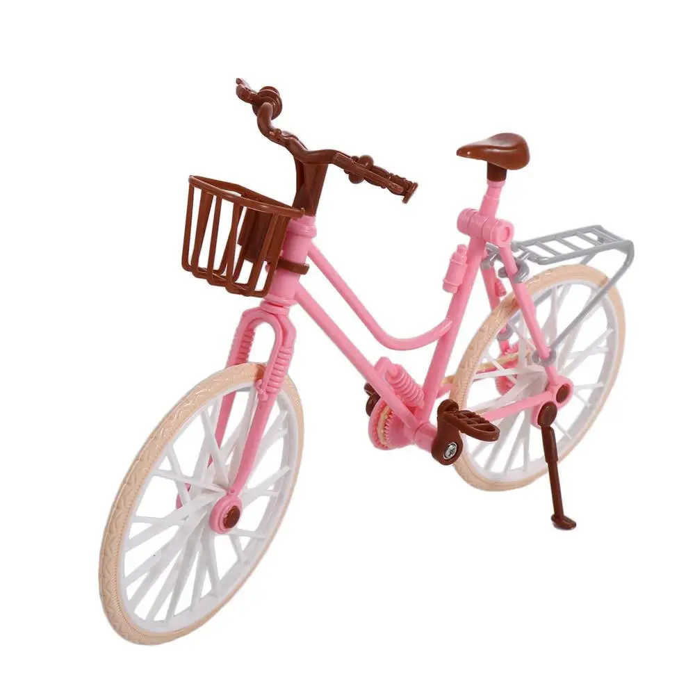 

Dolls Accessories for Dollhouse Simulation for Girls With Basket Bicycle Model BJD Doll Bikes Matching Doll Bikes Doll Bicycle