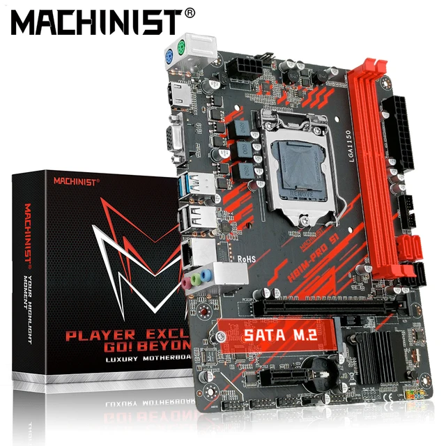 Machinist H81 Motherboard LGA 1150 NGFF M.2 Slot Support i3 i5 i7/Xeon E3 V3 Processor DDR3 RAM H81M-PRO S1 Mainboard 3
