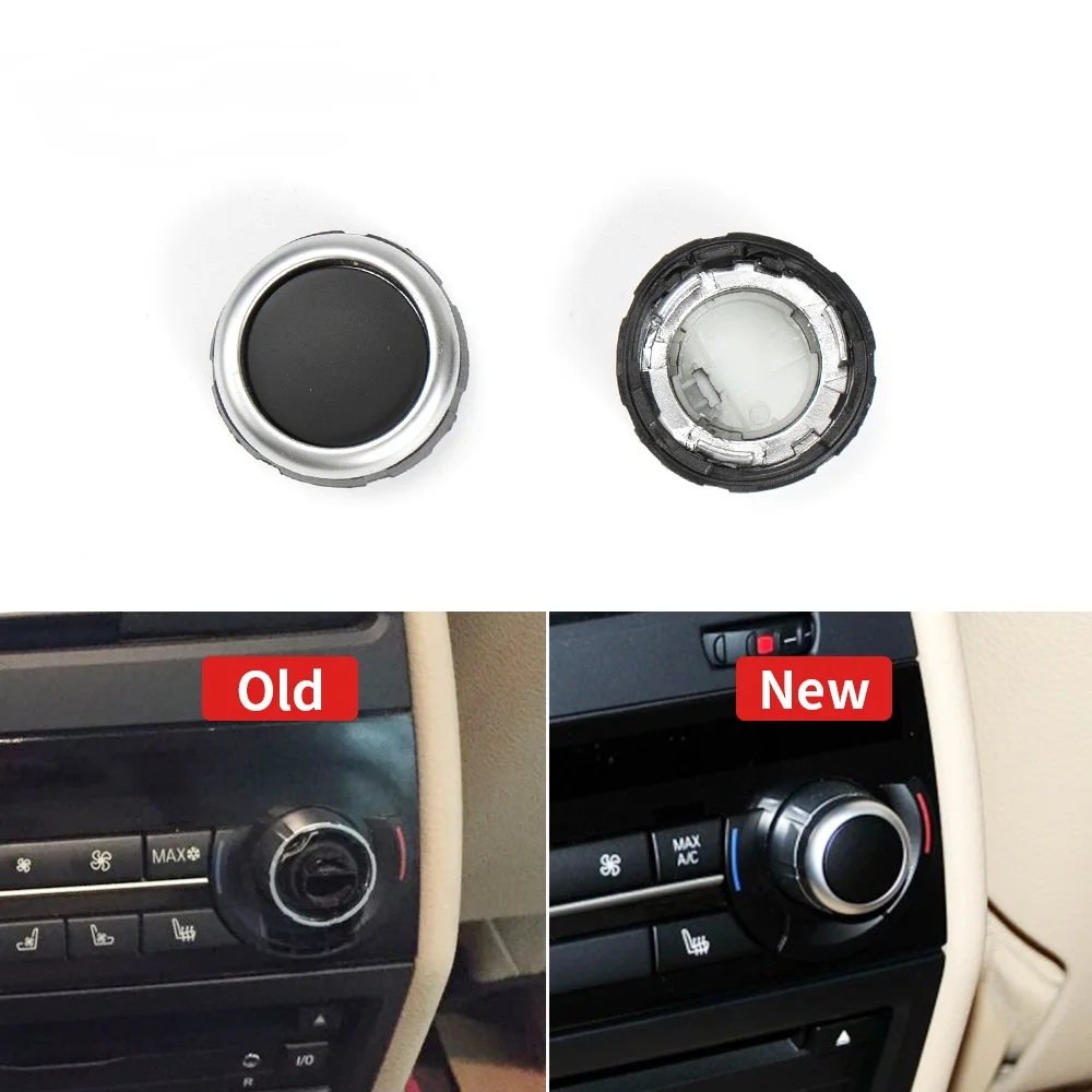 Air Conditioning Hole Cover Car Rear Air Conditioner A/C Rotation Climate Control Knob Button Cover Replacement BMW F15 F16 X5 X6 2014-Accessories