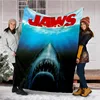 3D Printed Jaws Shark Blanket Soft Fleece Warm Throw Blanket Lightweight Sofa Cover Tapestry for Bedroom Couch 1