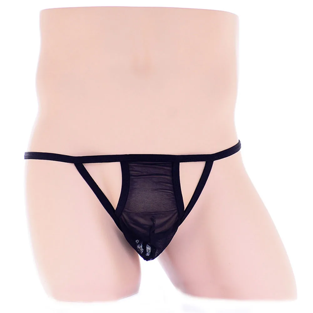 

Sexy Men Mesh Lingerie Open Butt Briefs Low Rise Hollow Panties Lace Bikini G-string Lightweight Thong Gay Erotic Underwear