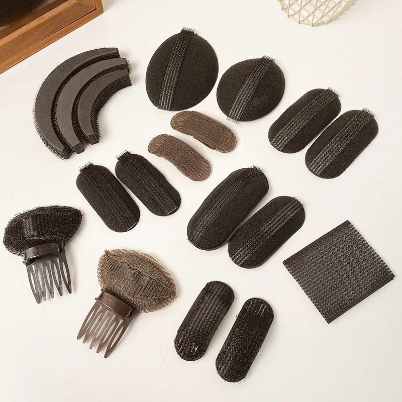 Invisible Fluffy Sponge Hair Clip Front Hair Line Volume Base Puff Cushion Clips Bun Styling Tool Women Accessory