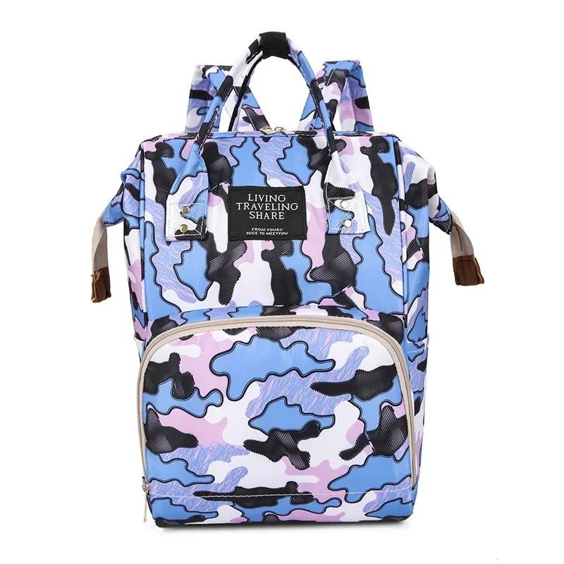 Lightweight Portable Women's Backpack Bottle Insulation Storage Bag Fashion Mom Backpack New Cartoon Printed Mommy Diaper Bags