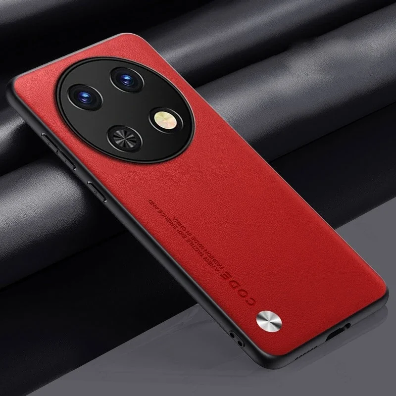 Elegant Leather Back Cover - Shockproof & Soft TPU Bumper