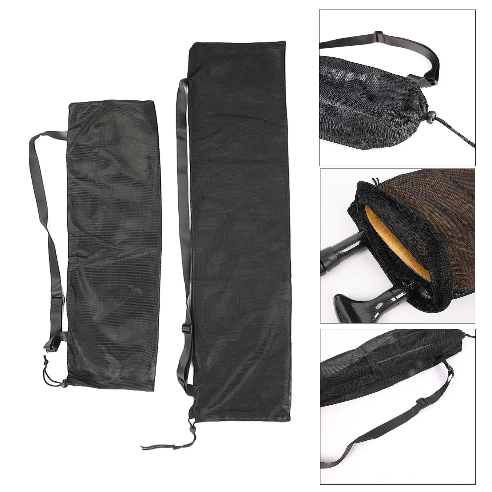 Paddle Bag for Kayak, Canoe, Paddle, Split Paddle Storage Bag, Mesh Bag with Shoulder Strap