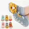0-3Years Newborn Baby Girls Boys Socks Non Slip Cotton Cartoon Print Kids Socks For Boys Girls Toddler Floor Sock Spring Autumn 2