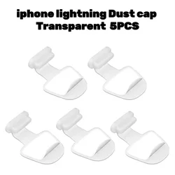 Universal Silicone USB Type - C Charging Port Dust Protector (iPhone cap - clear)