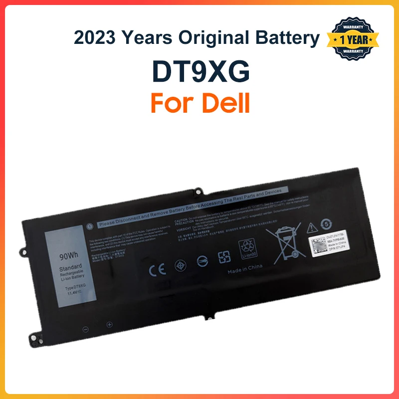 

DT9XG 0KJYFY 07PWXV Аккумулятор для Dell Alienware Area-51m R1 R2 ALWA51M-1766PB D1748DW D1746B D1766B D1741DB D1969PW