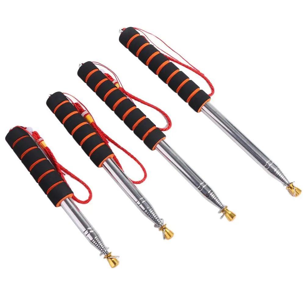 Waving Stainless Steel Pole Flag Sponge Handle Portable Flag Pole Banner Handheld Telescopic 160/200/300CM