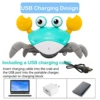 Interactive Crab Toy for Babies Creative Crawling Crab Escape Electronic Toys Animal Pet Runaway with Musical Child Gift 4