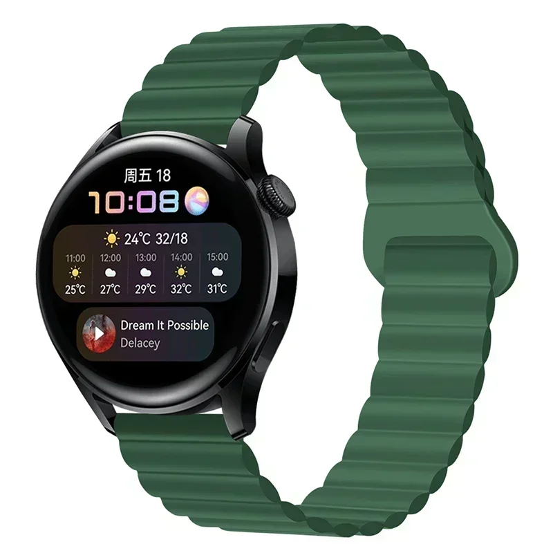 Magnetic Loop Silicone Watchband Strap