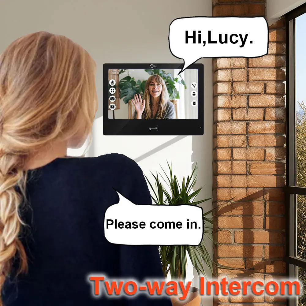 Tuya Smart Video Doorbell Intercom System for Home Apartment Gate and Door Lock