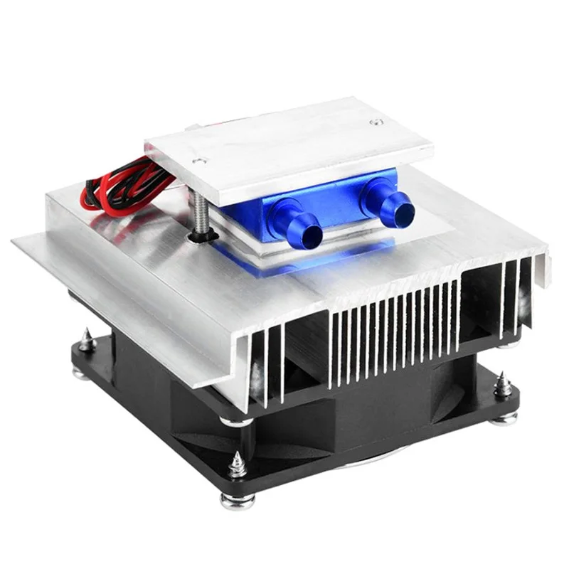 

DIY Thermoelectric Cooler Cooling System Semiconductor Refrigeration System Kit Heatsink Peltier Cooler for 15L Water